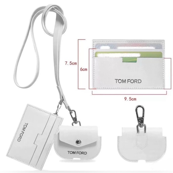 Tom Ford AirPod Bag + Card Case‎ with Neck Strap - Picture 6 of 7